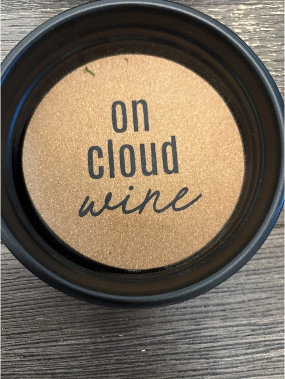 Metal And cork  coasters for drinks And Wine 4.5” Very Cute